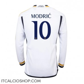 Real Madrid Luka Modric #10 Prima Maglia 2023-24 Manica Lunga